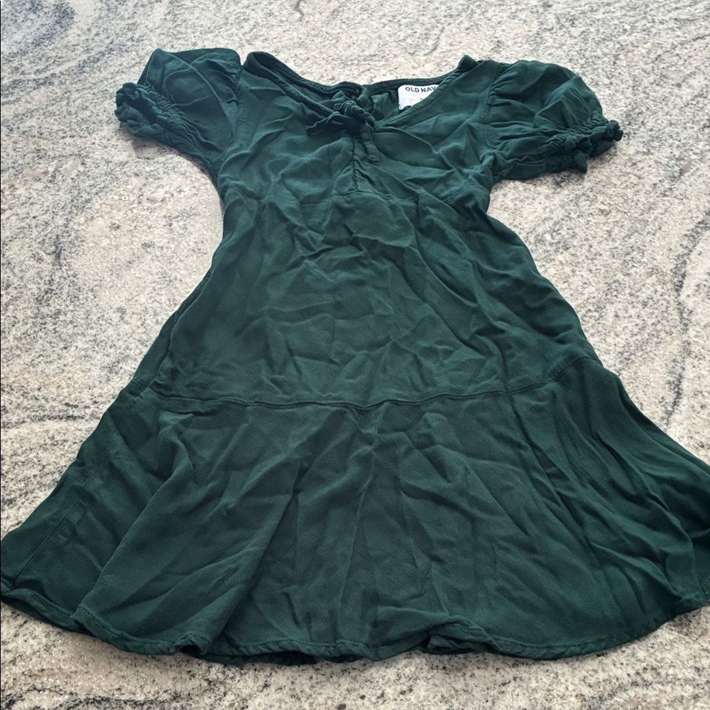 Dark Green Dress l S (6-7)